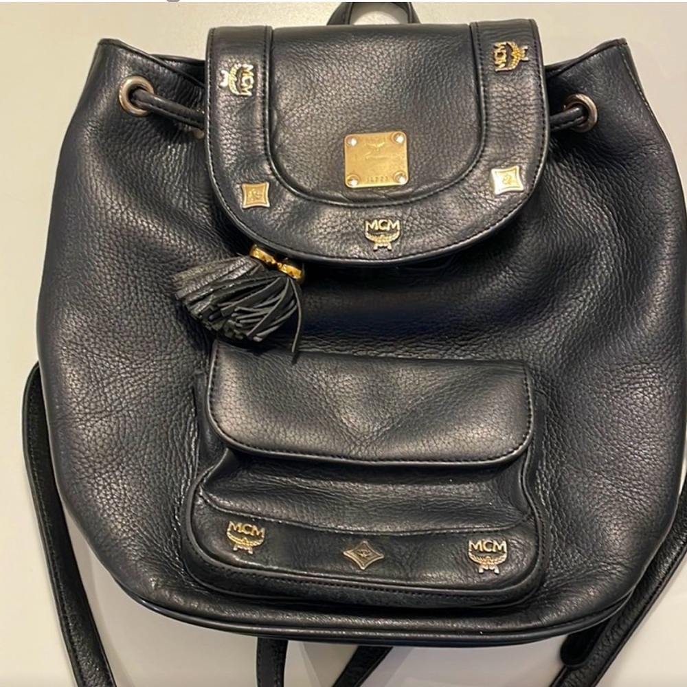 MCM Leather Backpack